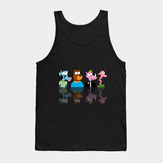 Cartoon Animals Tank Top by EmreDesign